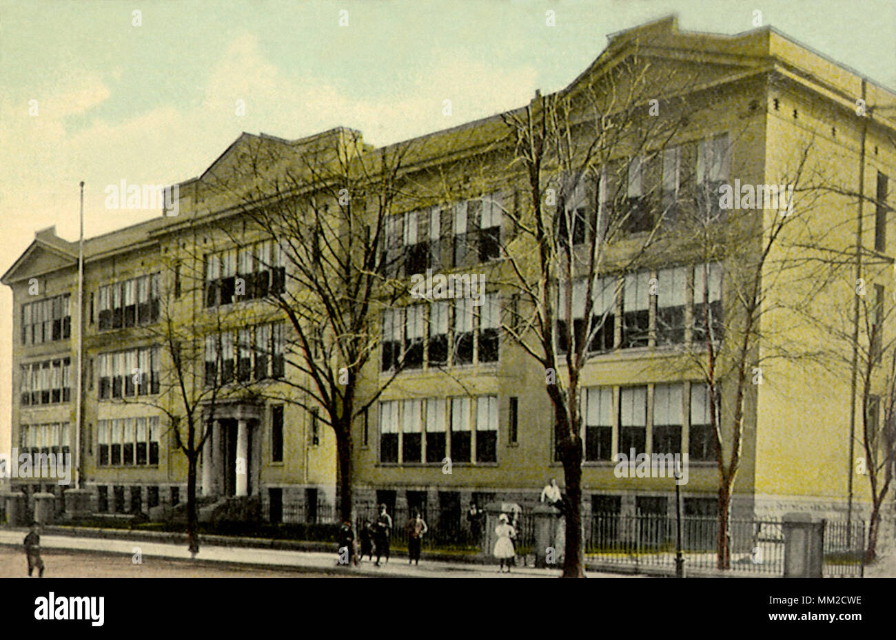 Scuola pubblica numero dieci. Passaic. 1919 Foto Stock