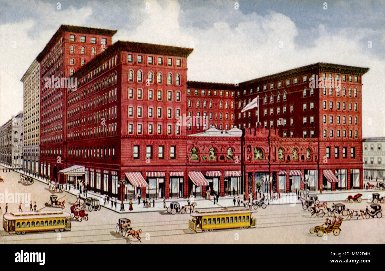 Nuova San Carlo Hotel e Allegato. New Orleans. 1910 Foto Stock
