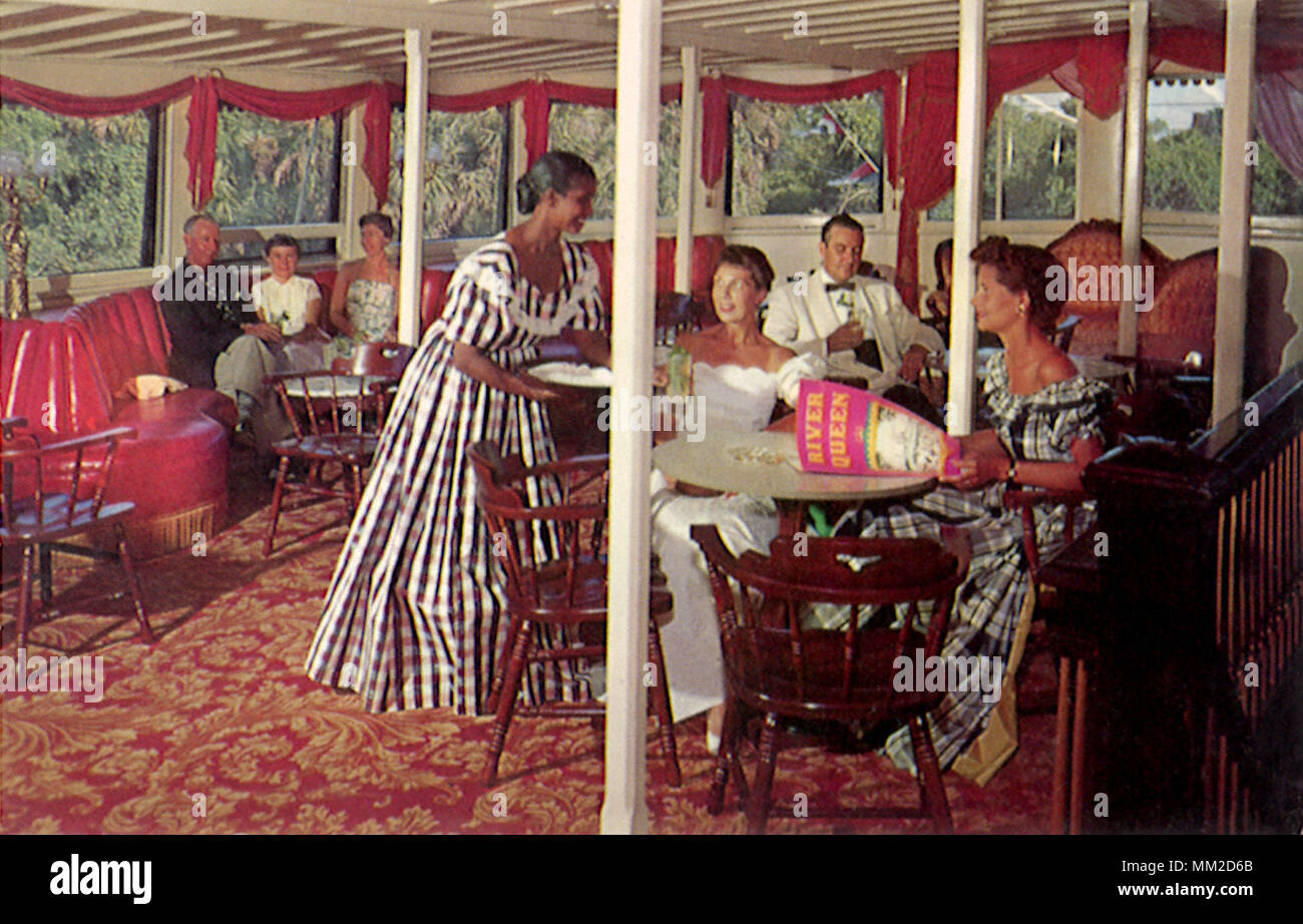 River Queen Steamboat. Bradenton. 1960 Foto Stock