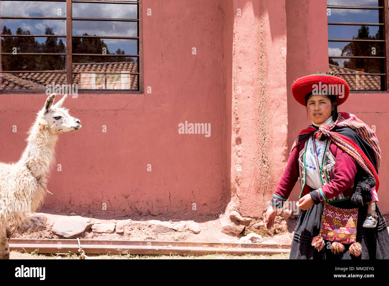 Immagini del Perù e dei suoi popoli. Ritratto e Paesaggio Foto Stock
