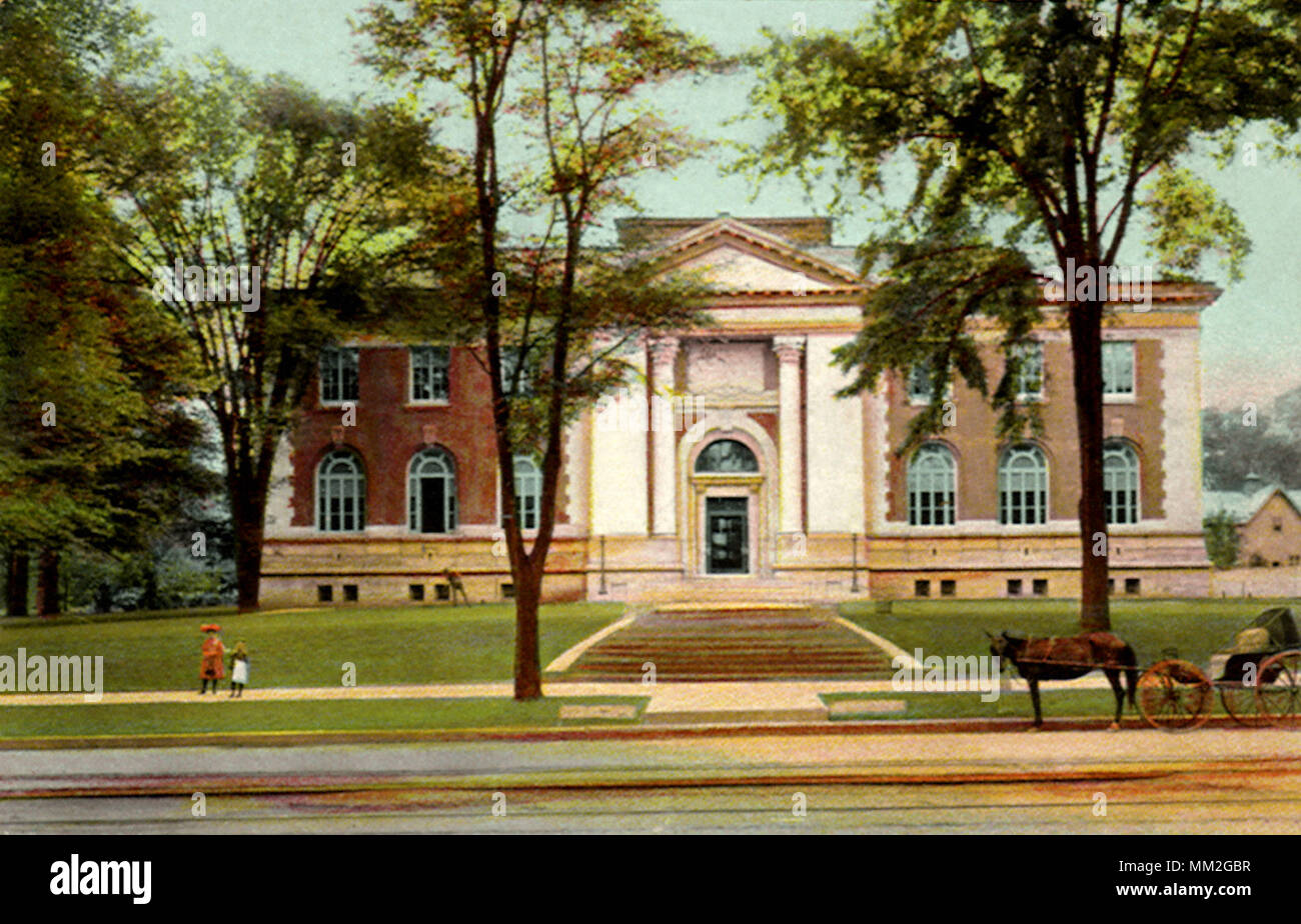 Biblioteca pubblica. Utica. 1910 Foto Stock