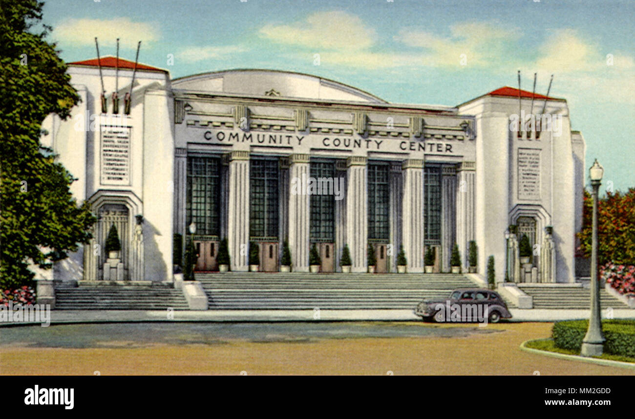 Centro comunitario. White Plains. 1935 Foto Stock