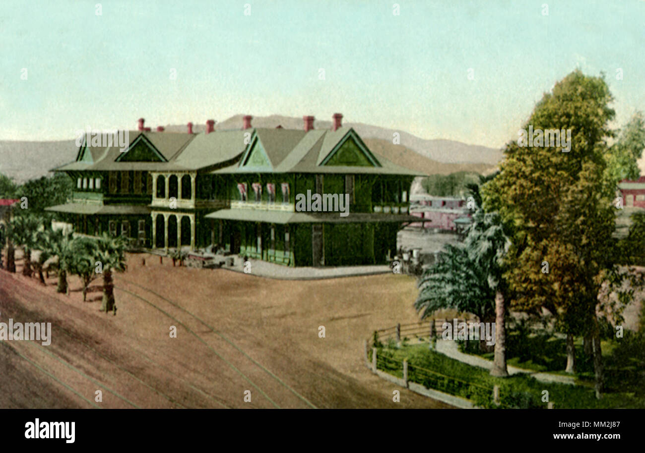 Santa Fe Depot. San Bernardino. 1915 Foto Stock