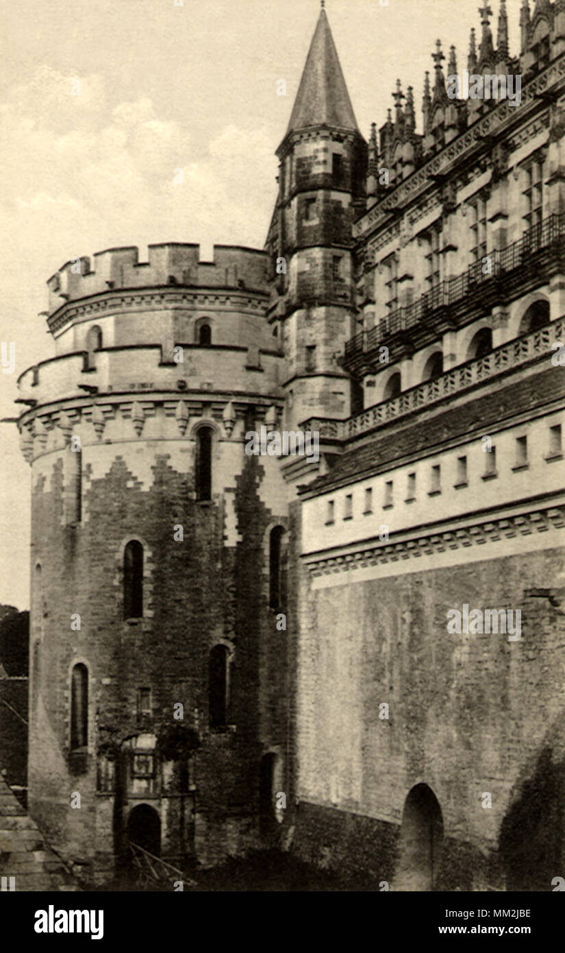 Castello di Carlo VII. Amboise. 1910 Foto Stock