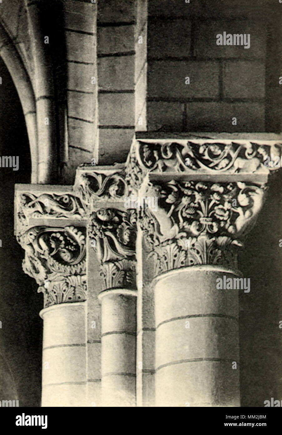 Eglise St Denis cappella interna. Amboise. 1910 Foto Stock