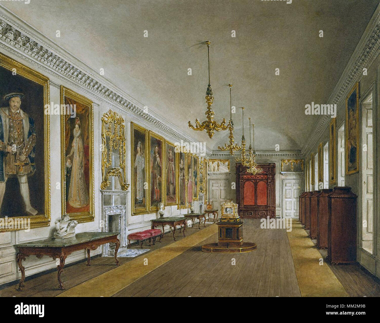 Stephanoff James - Kensington Palace - La Regina's Galleria Foto Stock