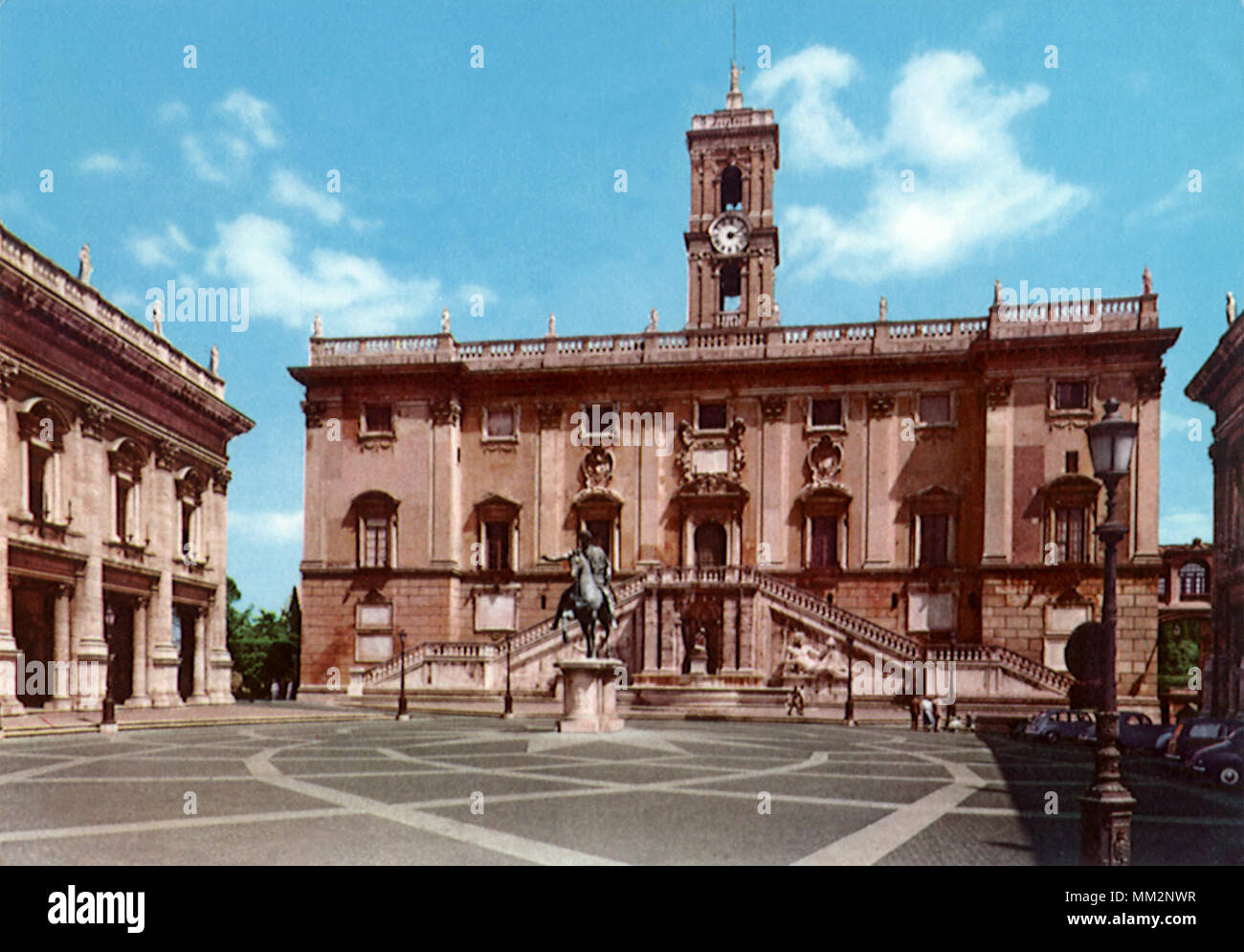 Il Campidoglio. Roma. 1957 Foto Stock