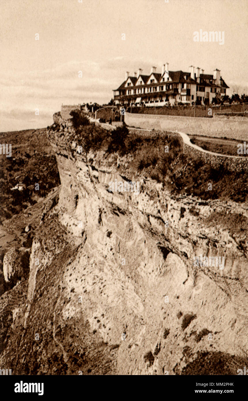 Queen Victoria Hotel & scogliere. Ronda. 1930 Foto Stock