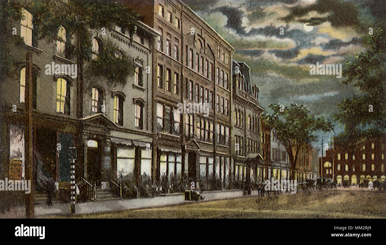 Colony Street. Meriden. 1910 Foto Stock