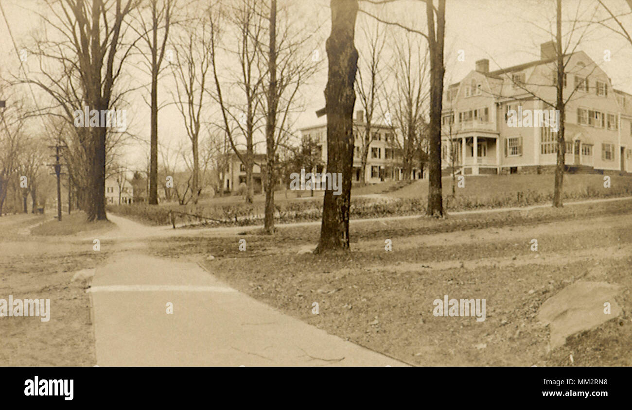 Viste di case. Farmington. 1910 Foto Stock
