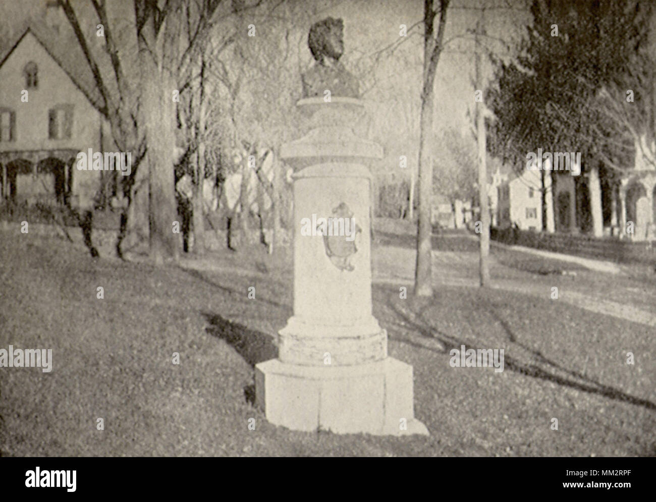 Nathan Hale piedistallo. East Haddam. 1913 Foto Stock