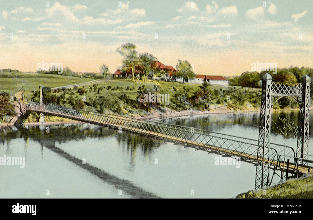 Ponte di ingresso al Country Club. New Haven. 1913 Foto Stock