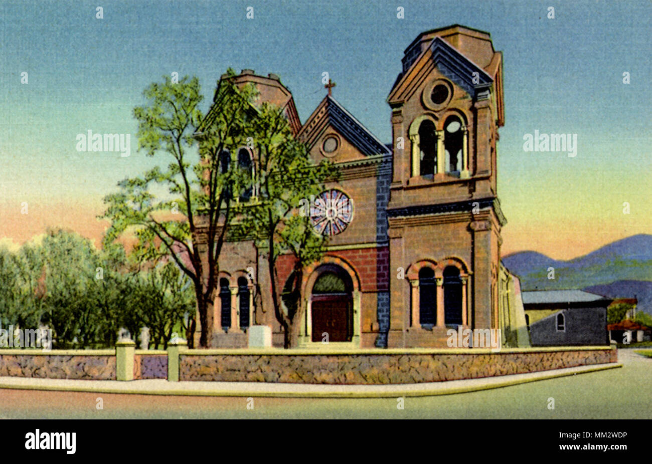 Cattedrale di San Francesco. Santa Fe. 1935 Foto Stock