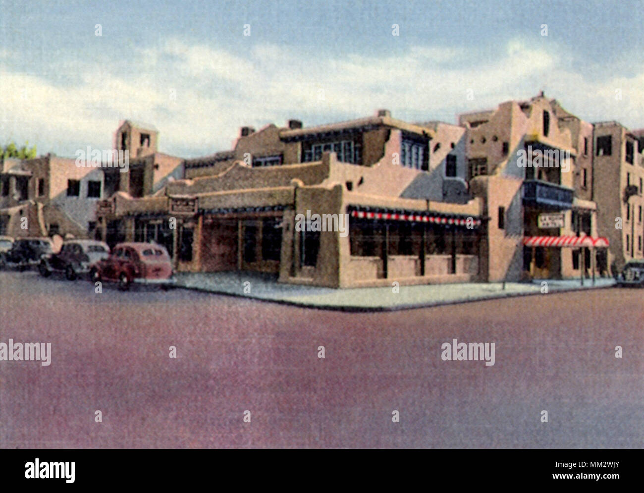 Street. Santa Fe. 1935 Foto Stock
