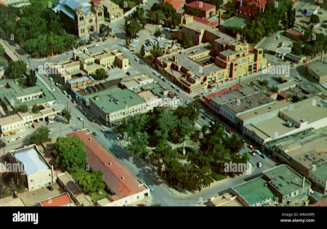Plaza. Santa Fe. 1965 Foto Stock