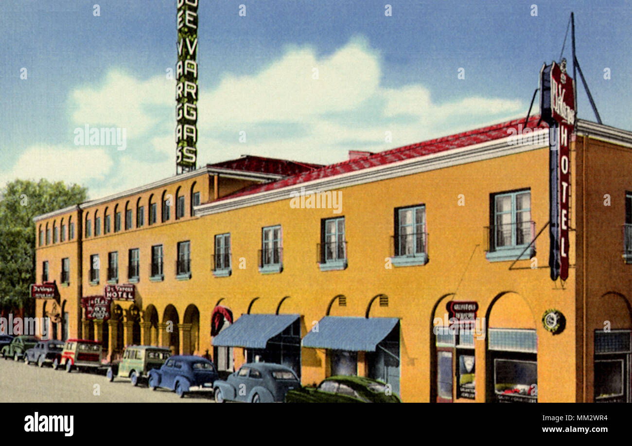 De Vargas Hotel. Santa Fe. 1935 Foto Stock