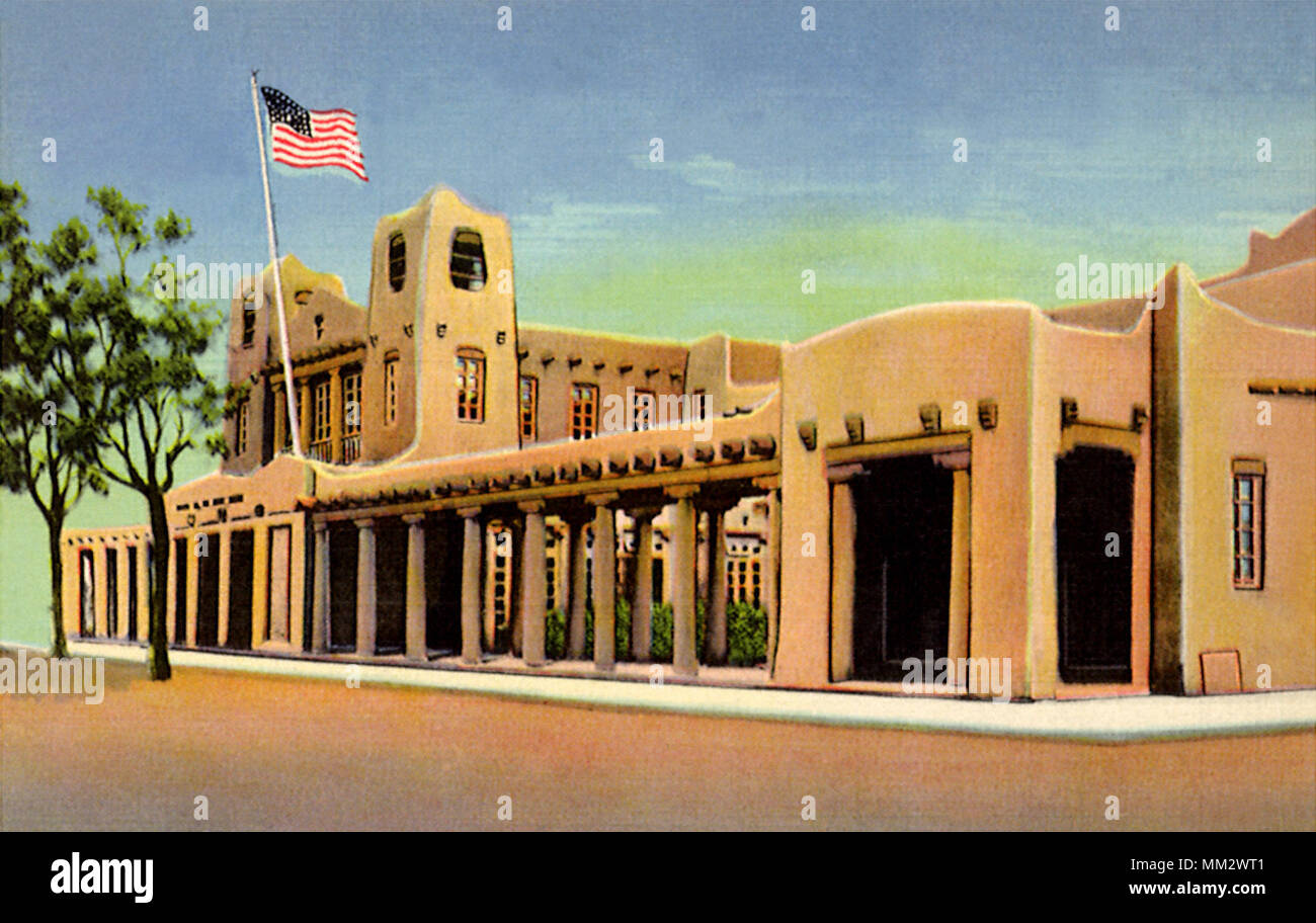 Il Post Office & costruzione federale. Santa Fe. 1935 Foto Stock