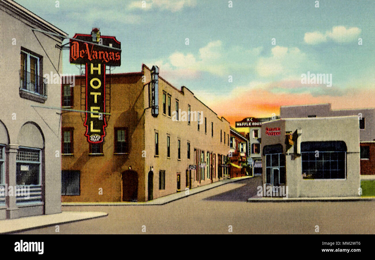 Don Gaspare Street. Santa Fe. 1935 Foto Stock