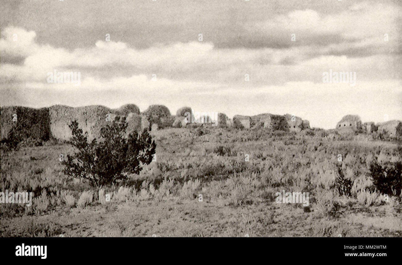 La Grau Quivira rovine vicino Willard. 1915 Foto Stock