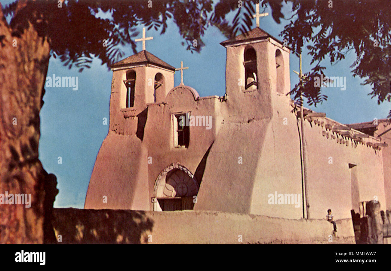 San Francesco di missione. Ranchos de Taos. 1965 Foto Stock