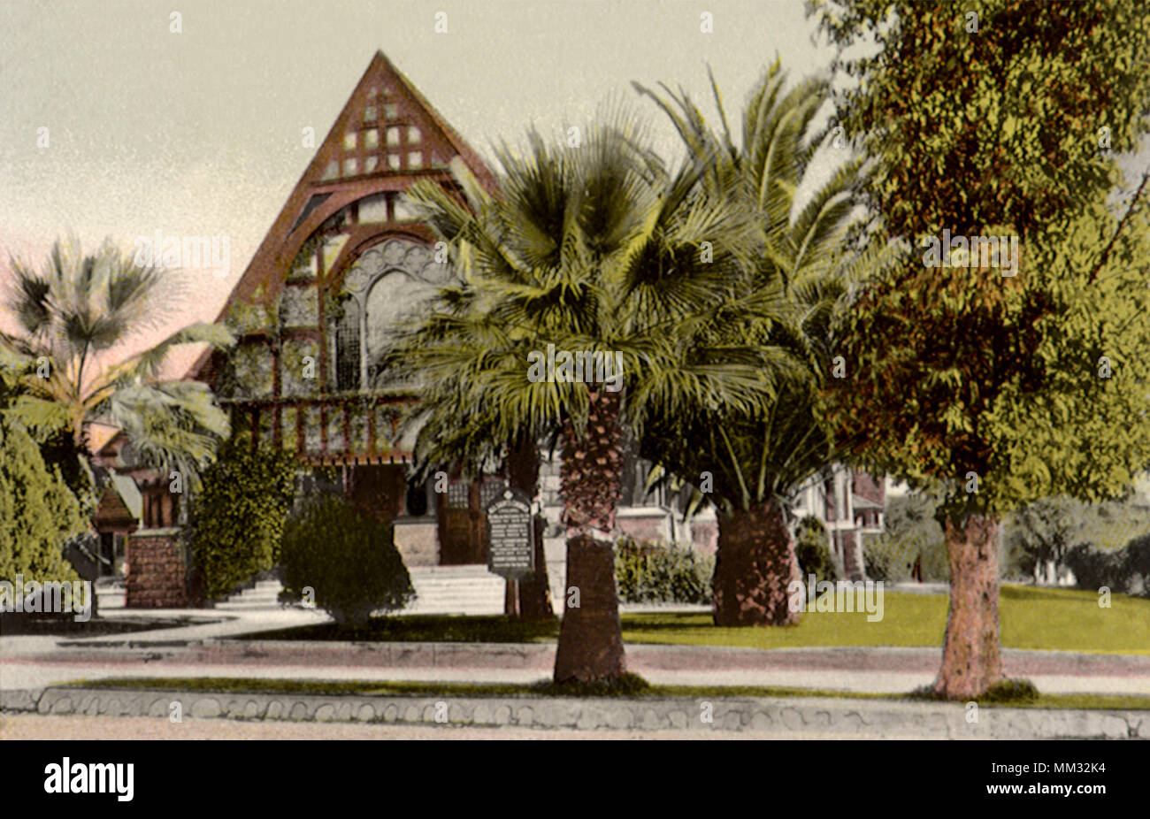Tutti i Santi della Chiesa Episcopale. Pasadena. 1910 Foto Stock