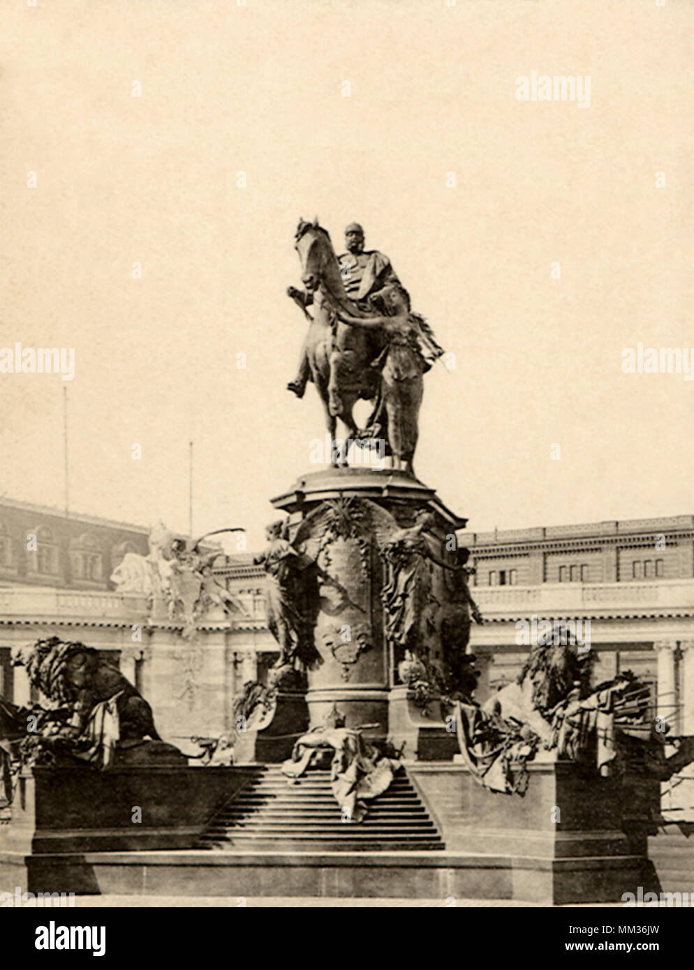 Statua di Kaiser Wilhelm. Berlino. 1930 Foto Stock