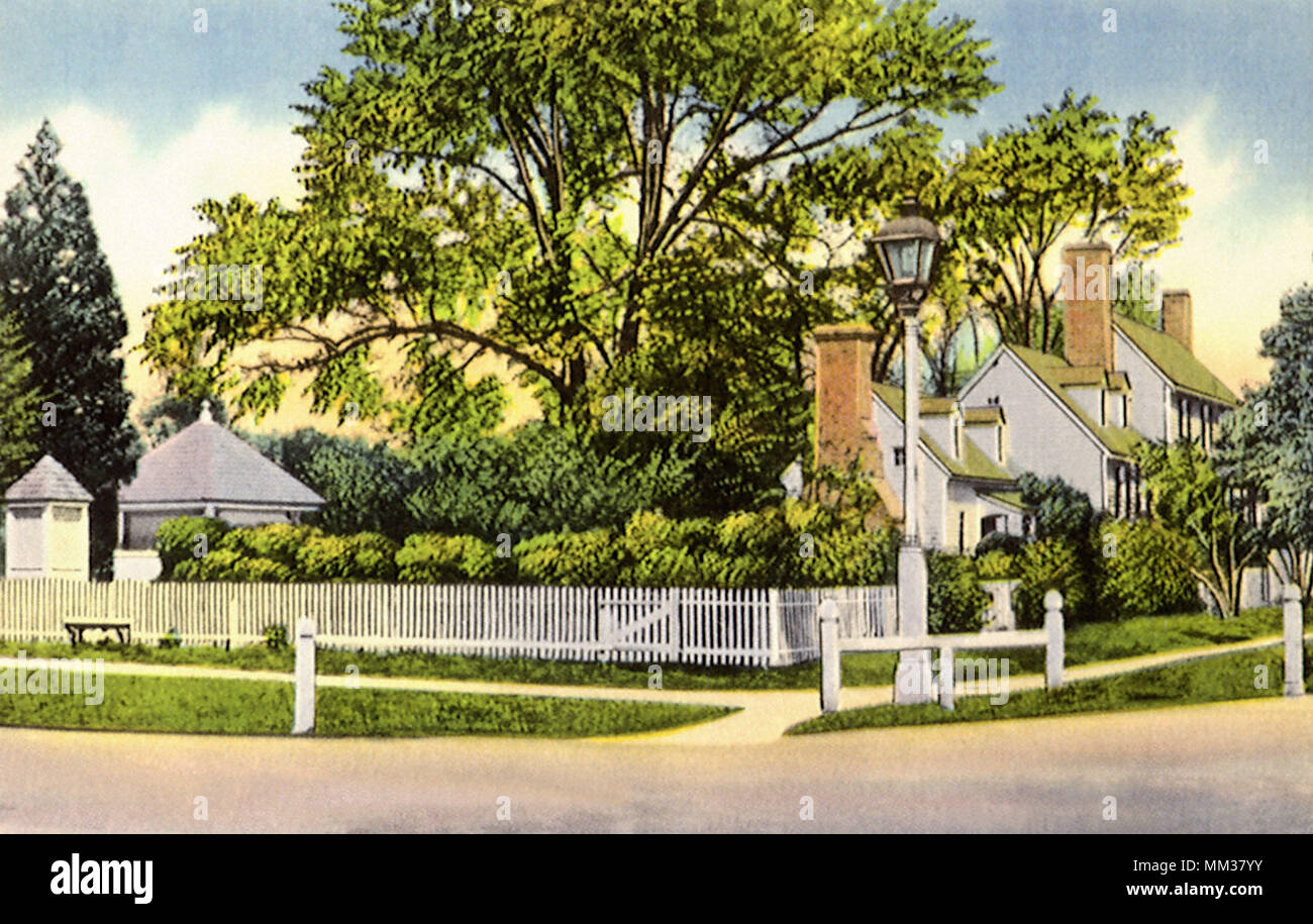 San Giorgio Tucker House. Williamsburg. 1940 Foto Stock