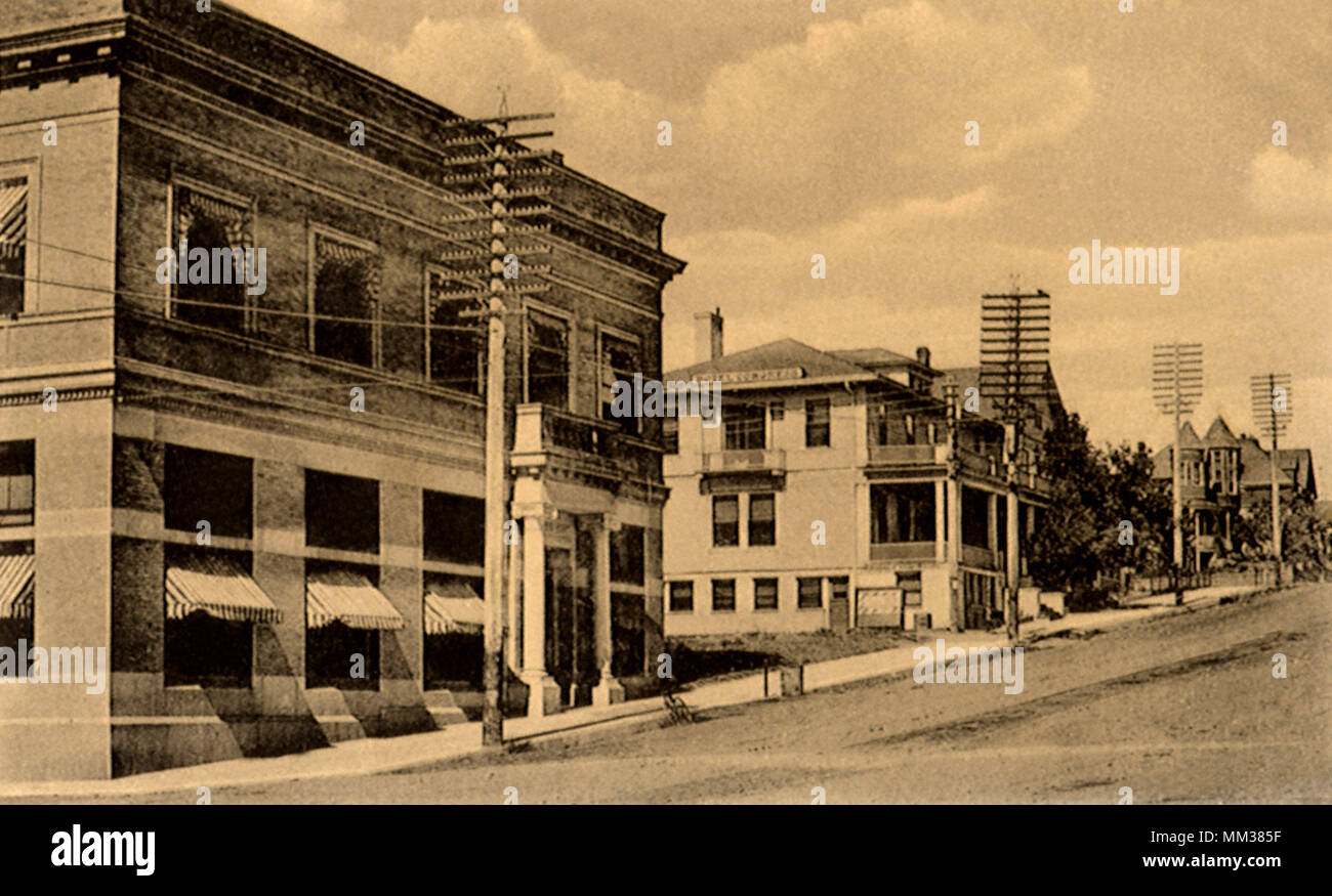 Banca & Congress Hotel. Prescott. 1940 Foto Stock