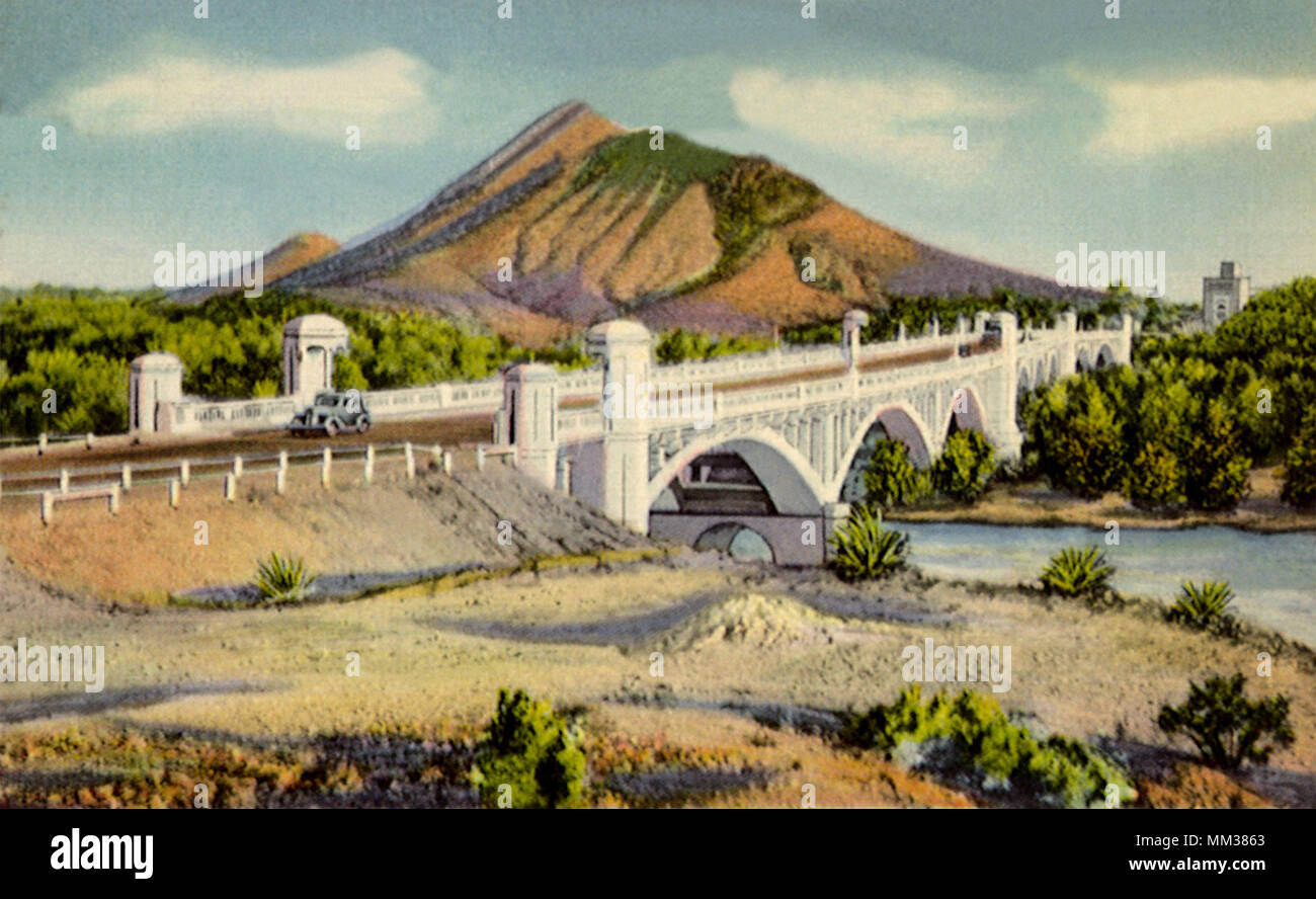 Ponte a U. S. L'autostrada 80. Tempe. 1937 Foto Stock