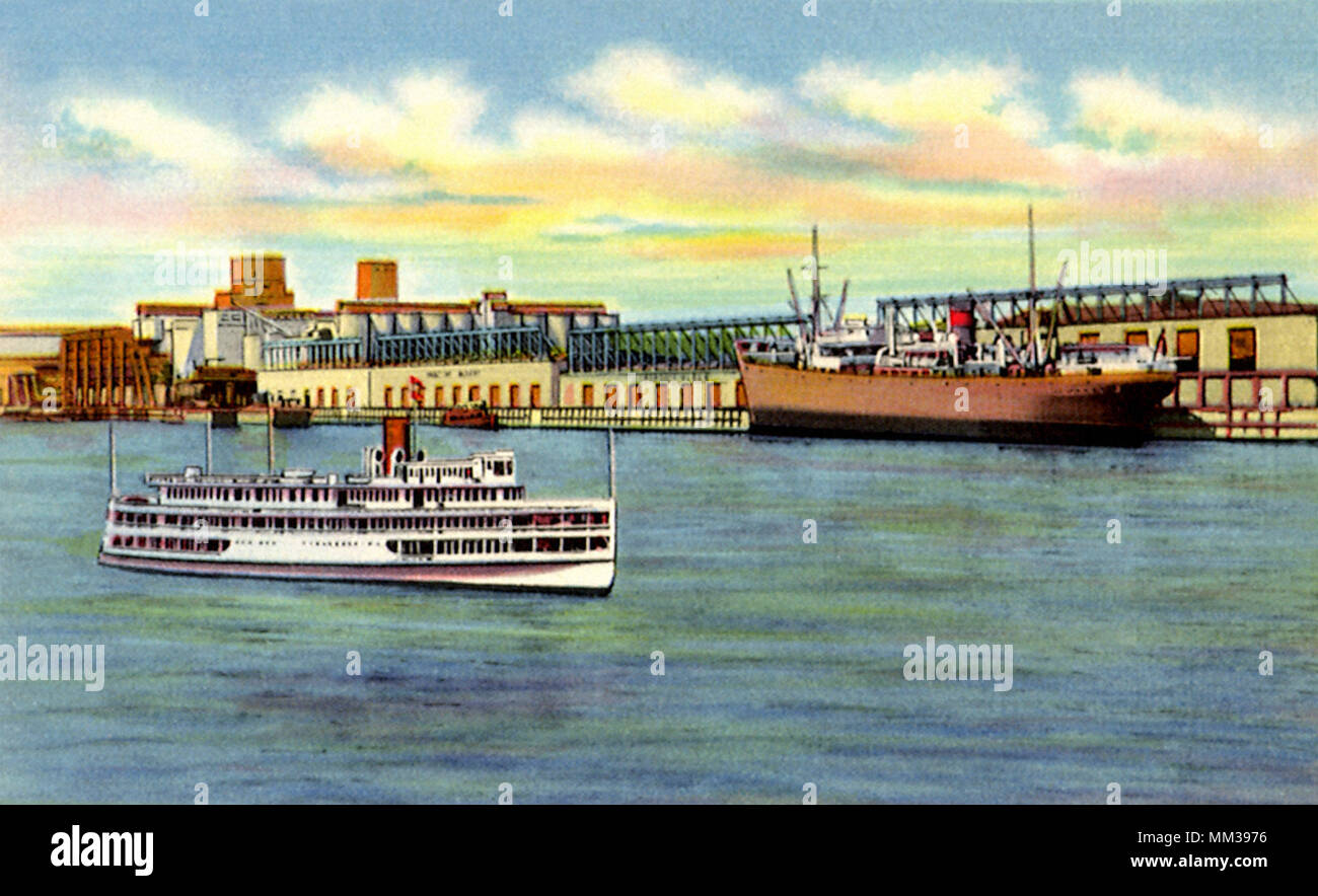 Porto di Albany. 1940 Foto Stock