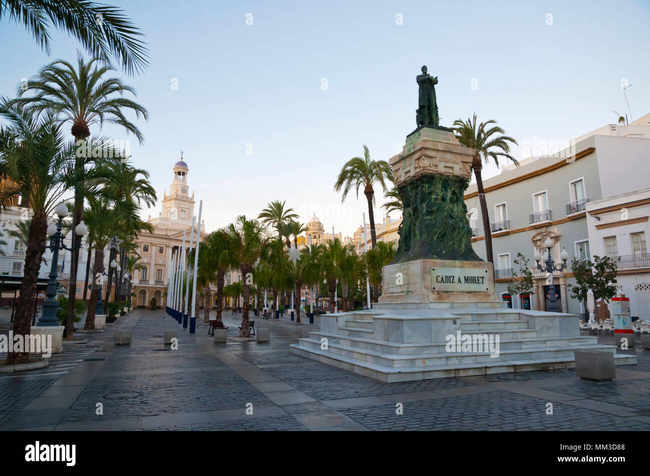 Plaza de San Juan de Dios, Cadice, Andalusia, Spagna Foto Stock