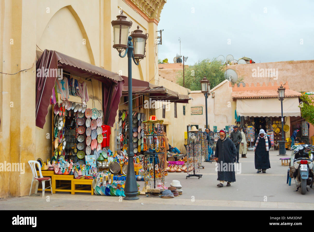 Posizionare il mio Yazid, Rue de la Kasbah, Kasbah, Marrakech, Marocco, Africa settentrionale Foto Stock