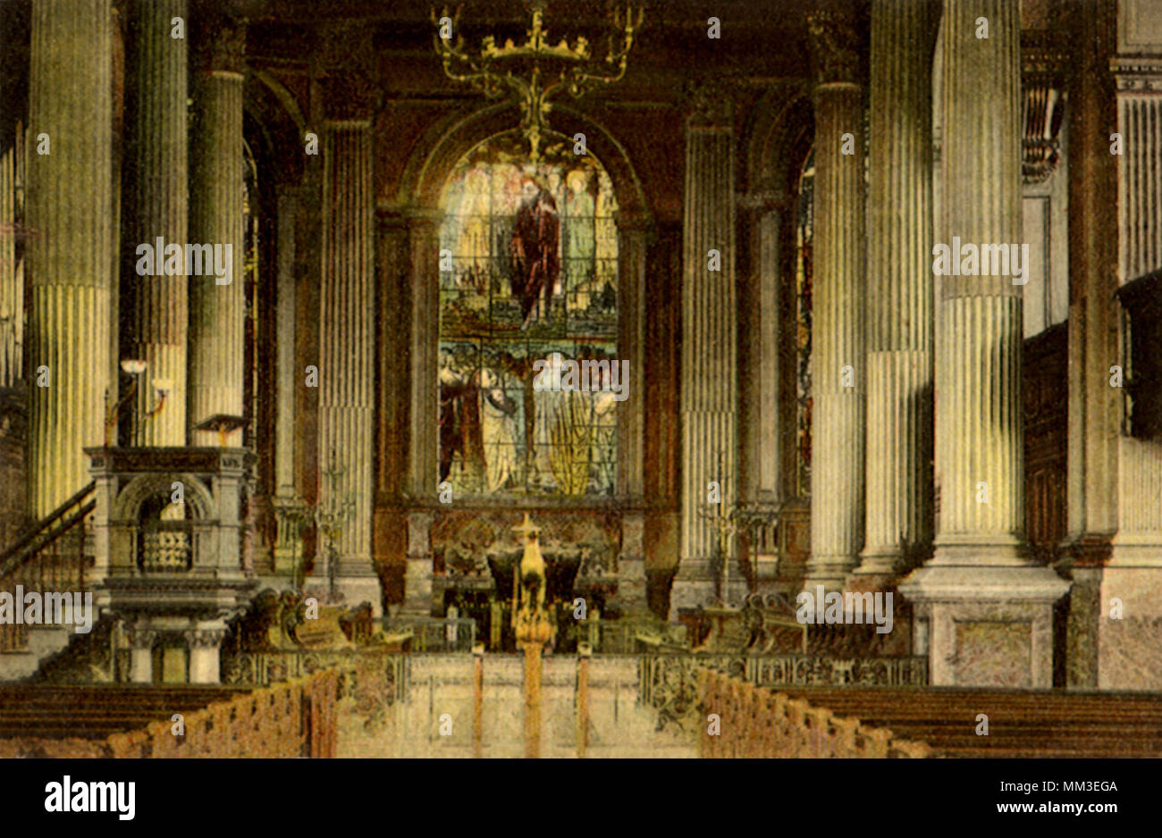 San Filippo il coro della cattedrale. Birmingham. 1912 Foto Stock