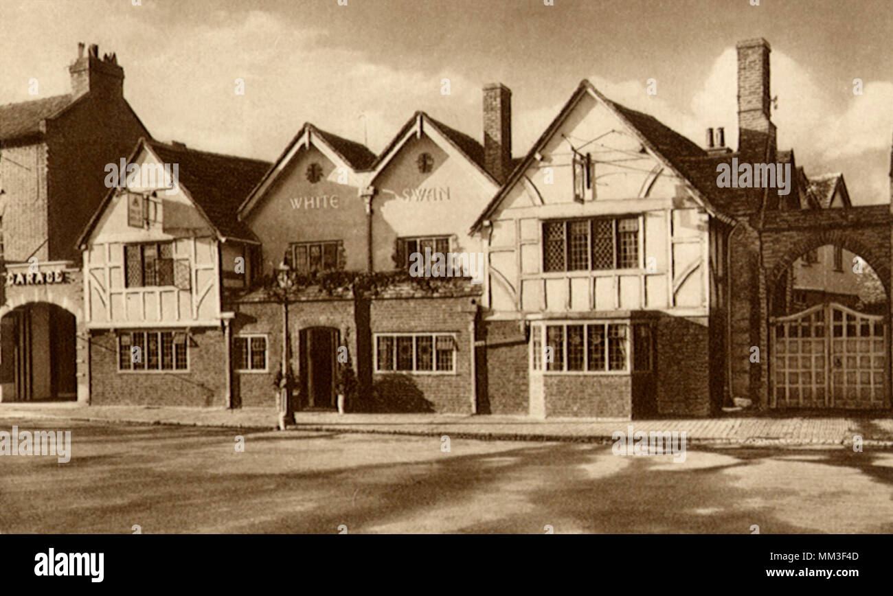White Swan Hotel. Stratford. 1930 Foto Stock