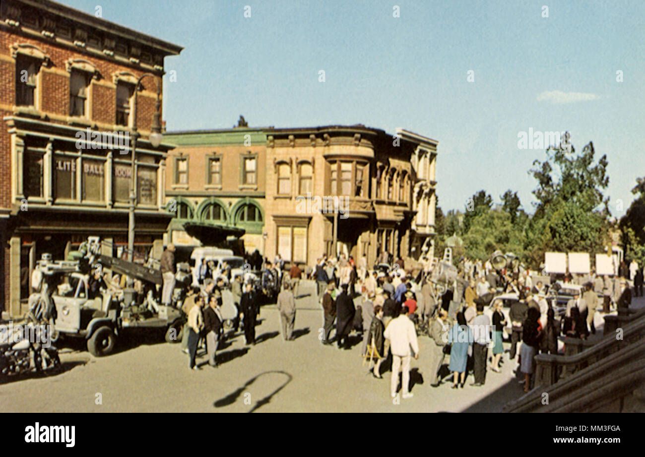 New York Movie set. Universal City. 1960 Foto Stock