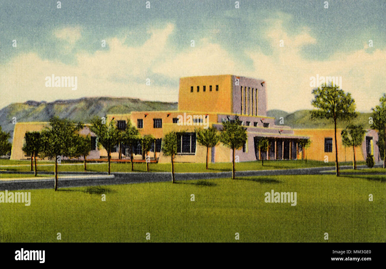 Biblioteca Universitaria. Albuquerque. 1940 Foto Stock