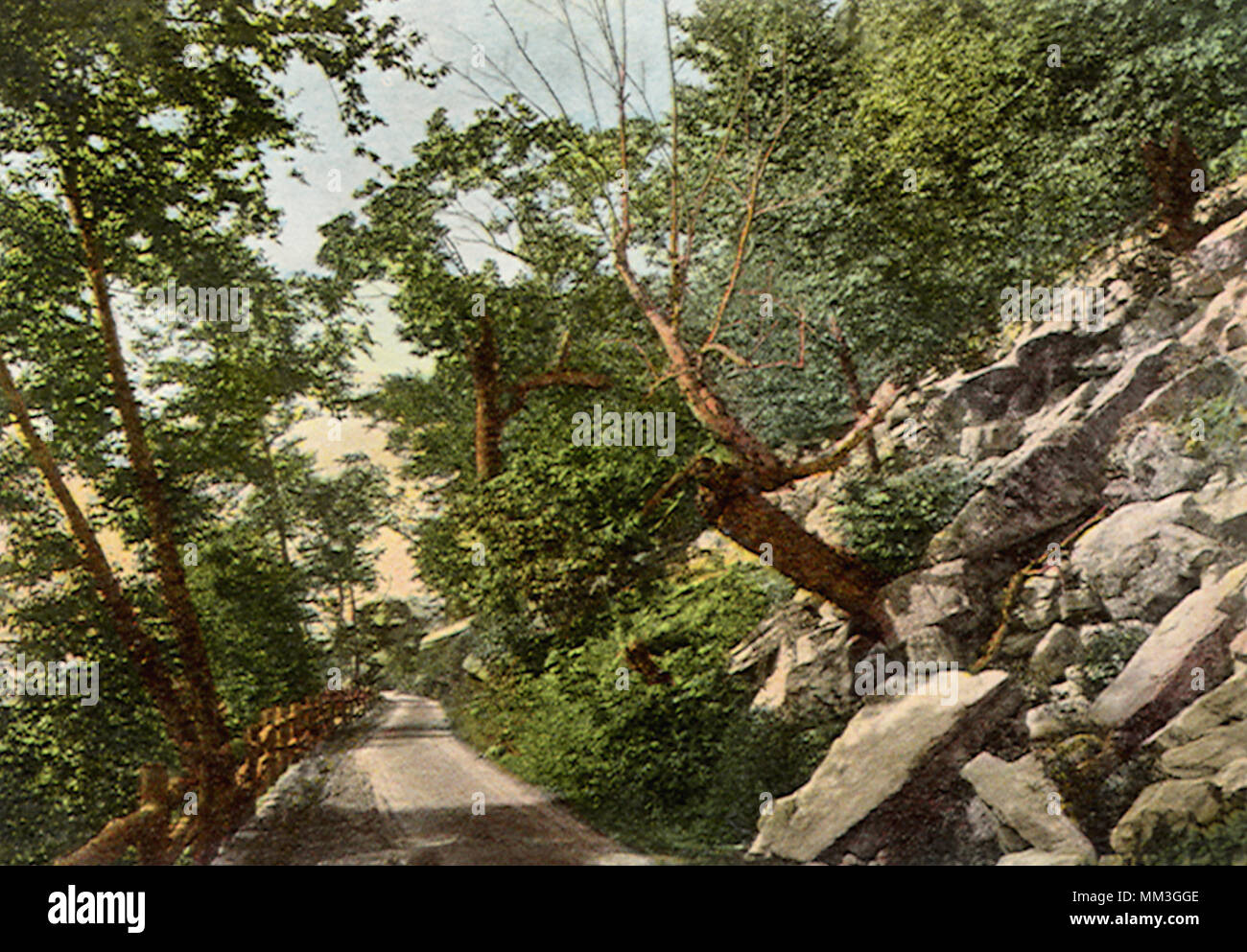 Strada per Minnewaska. Mohonk sul lago. 1920 Foto Stock