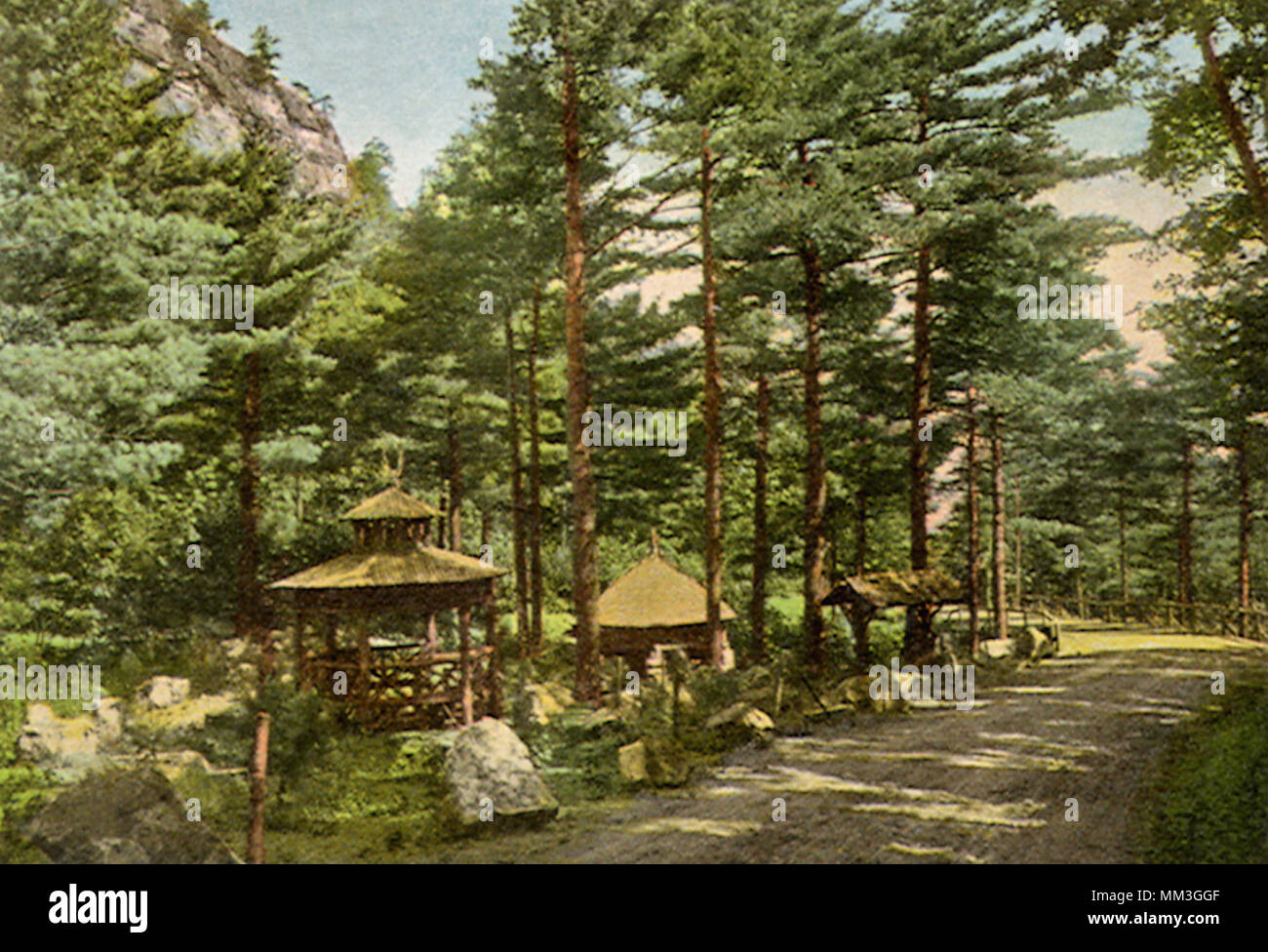 Spring House. Mohonk sul lago. 1920 Foto Stock