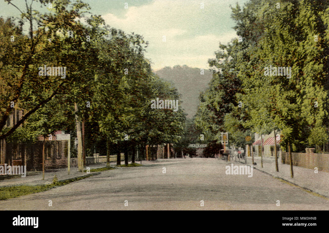 Broad Street. Milford. 1908 Foto Stock
