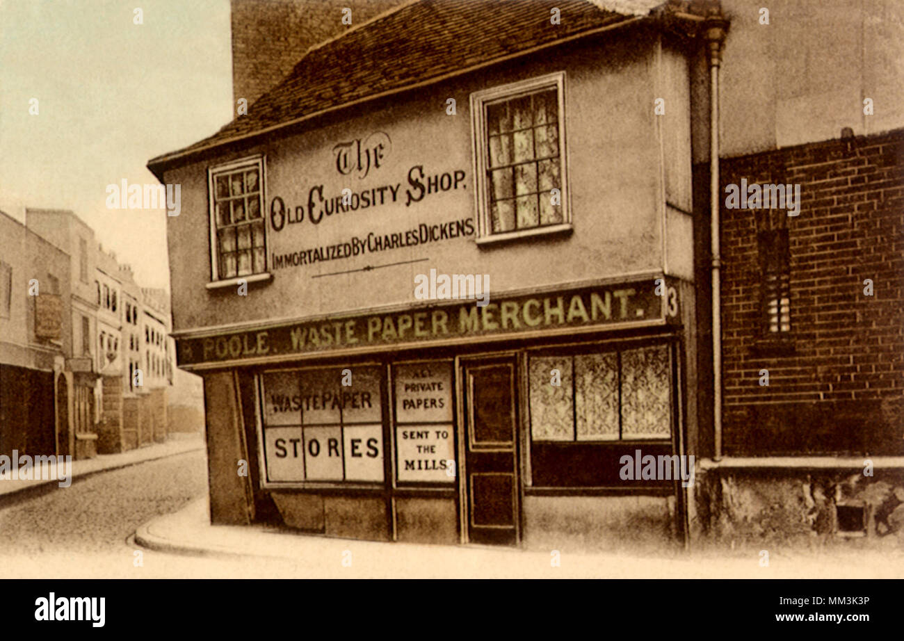 Il vecchio negozio di curiosità. Londra. 1910 Foto Stock