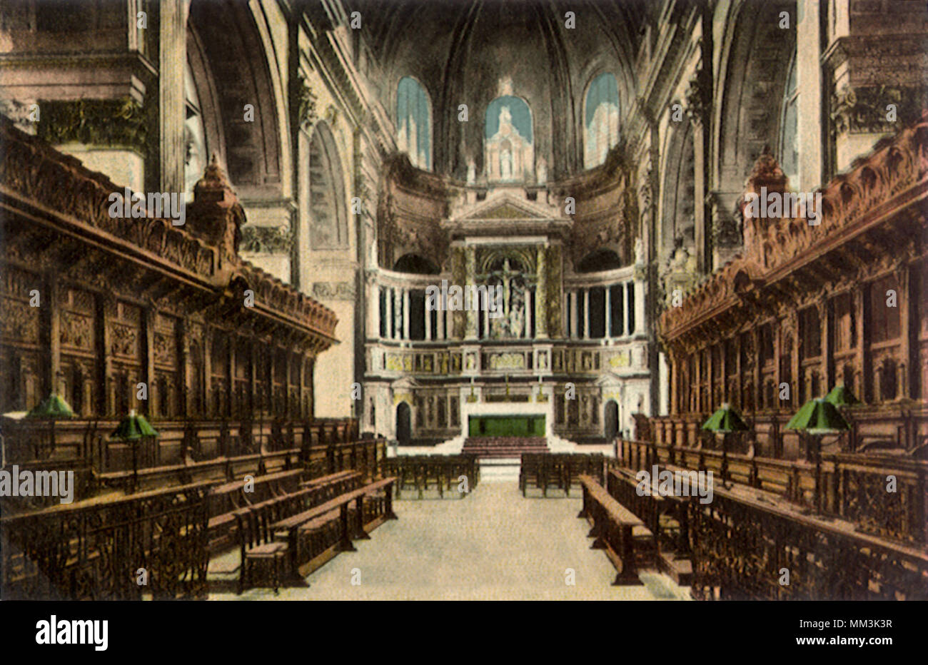 Saint Paul Cathedral. Londra. 1910 Foto Stock