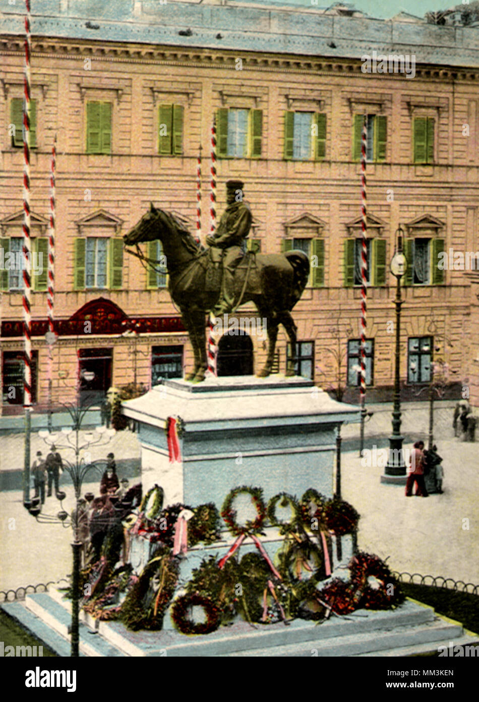 Giuseppe Garibaldi monumento. Genova.1905 Foto Stock