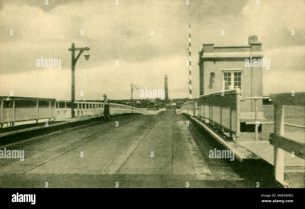 Pon Quogue Bridge. Southampton. 1920 Foto Stock