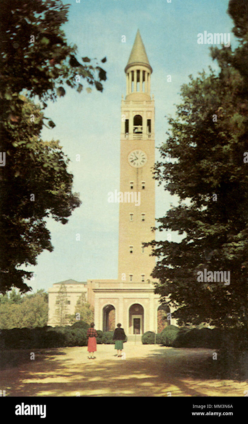 Università Torre Campanaria. Chapel Hill. 1954 Foto Stock