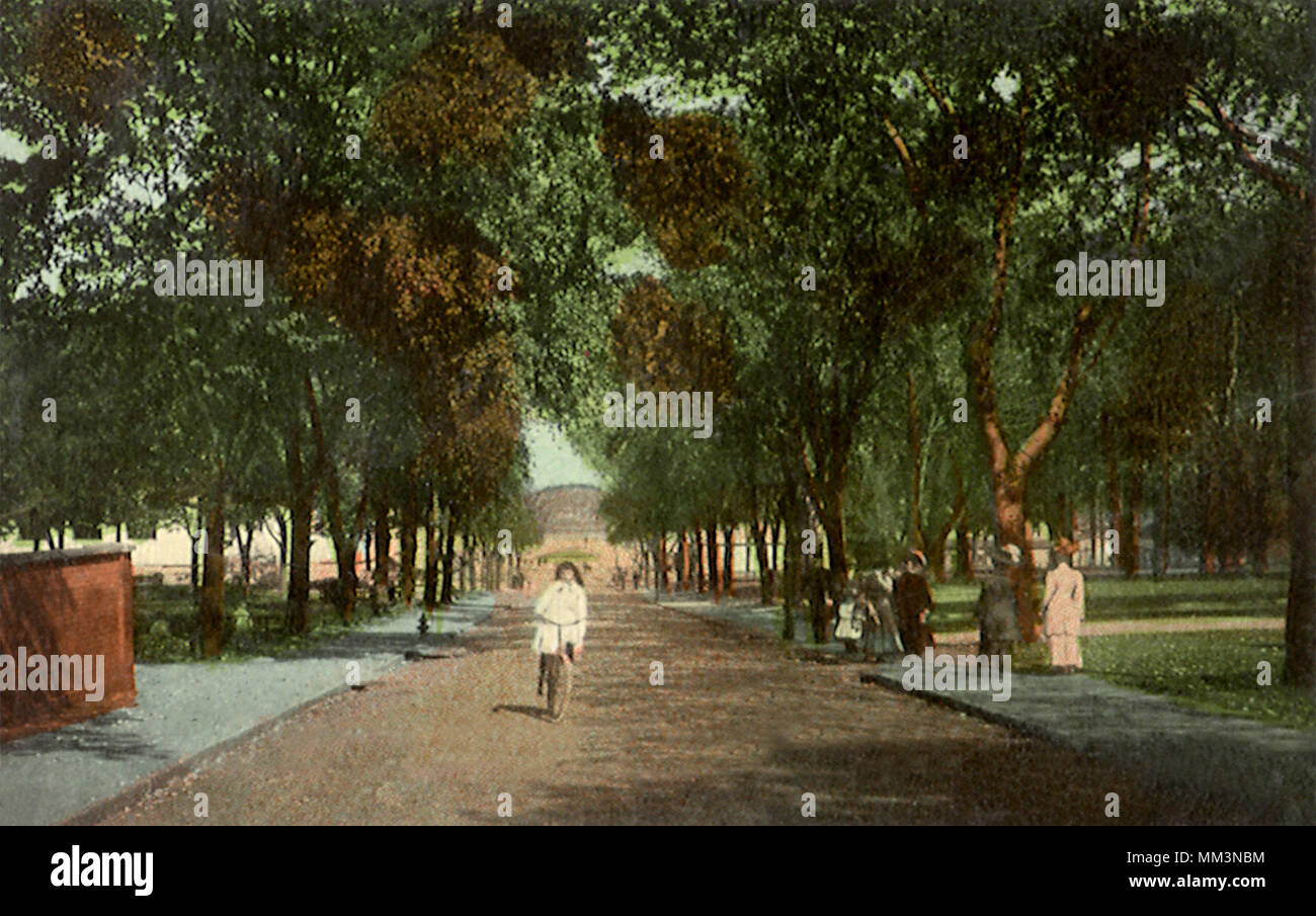 Passeggiata principale. Accademia Navale. Annapolis. 1912 Foto Stock