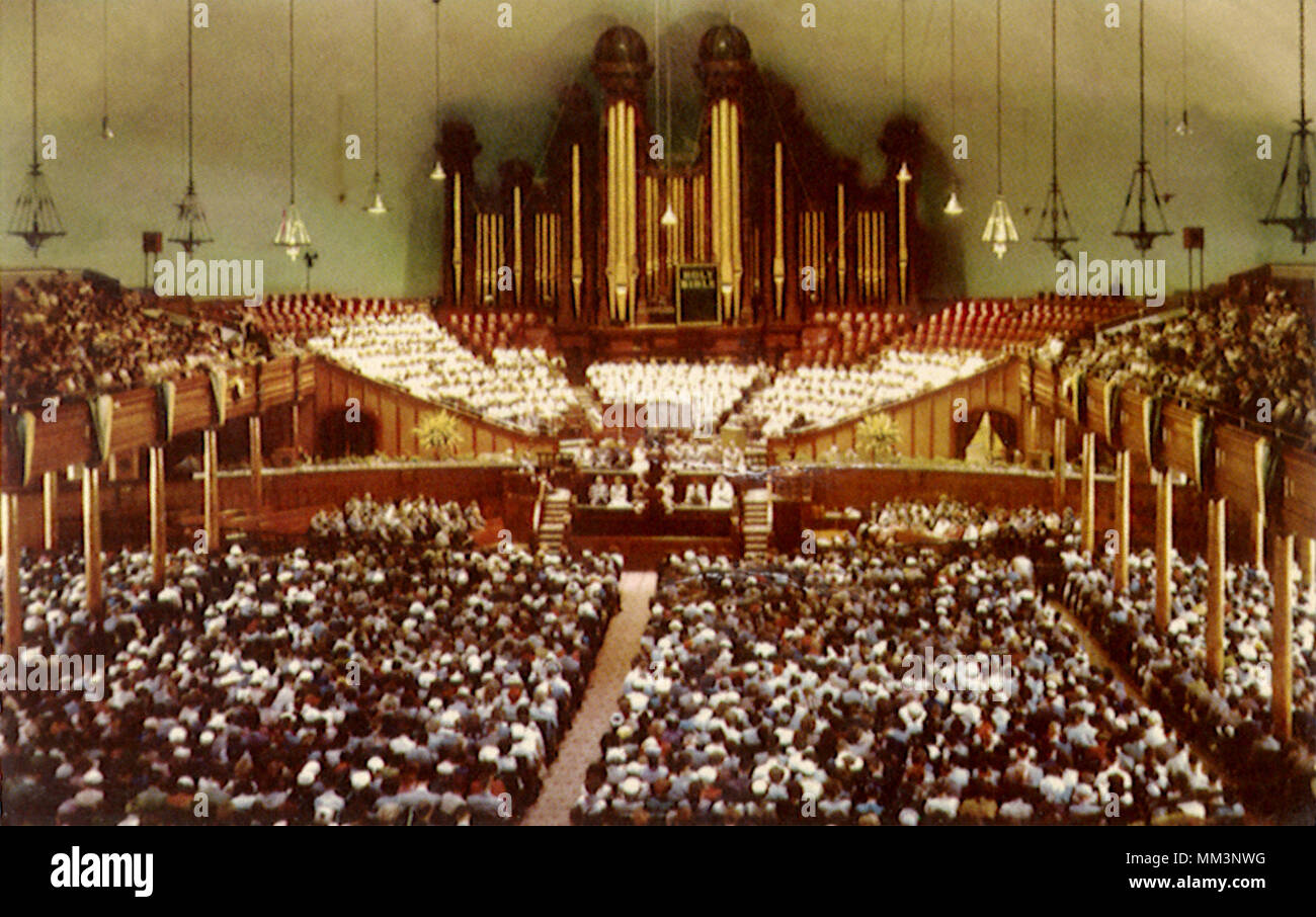Il Mormon Tabernacle. Salt Lake City. 1965 Foto Stock