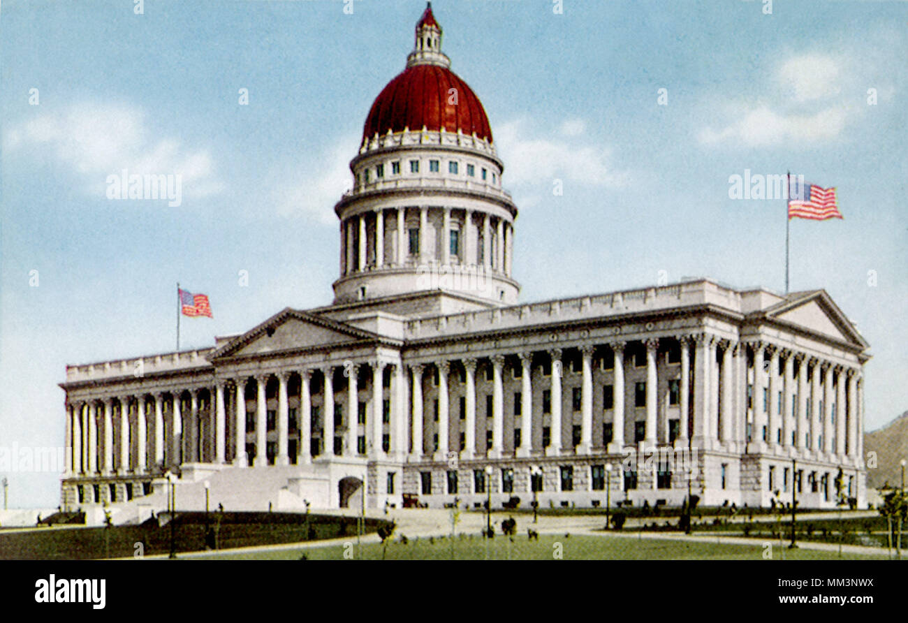 La Utah State Capitol. Salt Lake City. 1920 Foto Stock