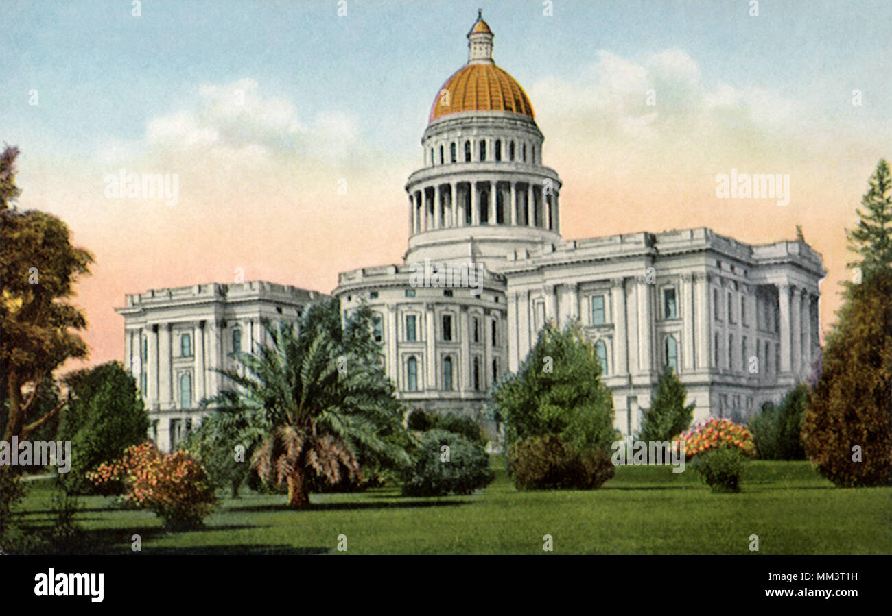 State Capitol. Sacramento. 1910 Foto Stock
