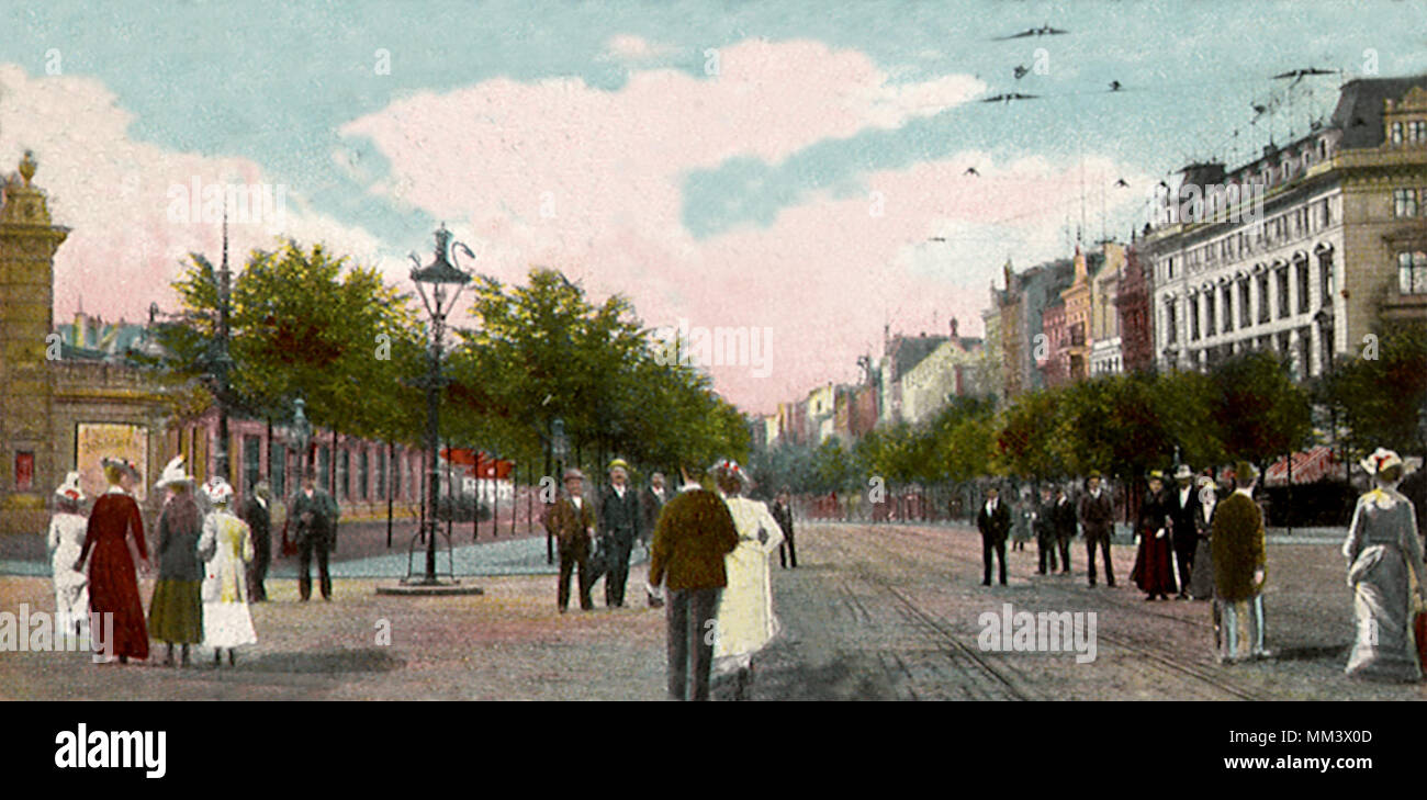 Saint Pauli. Amburgo. 1908 Foto Stock