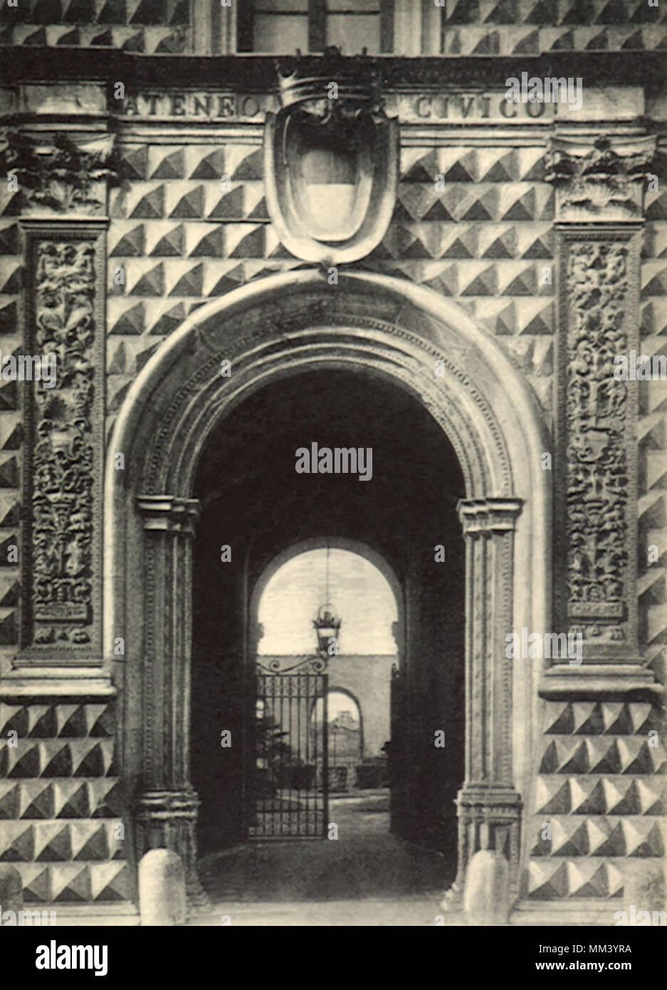 Palazzo dei Diamanti. Ferrara. 1930 Foto Stock